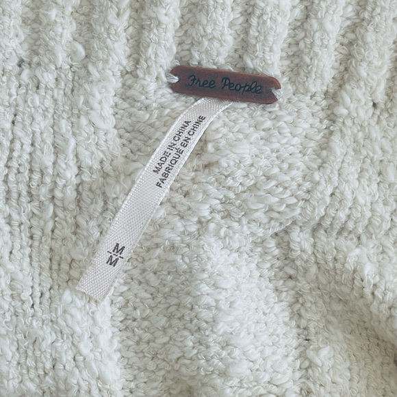 Free People off shoulder Cable Neck Sweate… - Picture 12 of 13